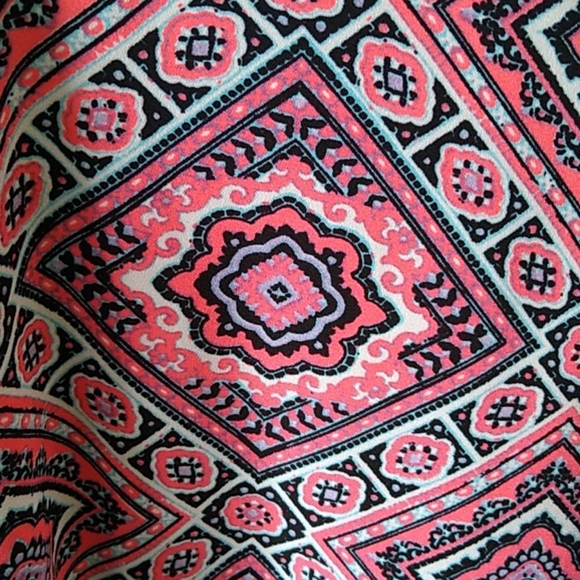 Maurices Sleeveless Shift Dress Black Boho Print - Picture 8 of 8